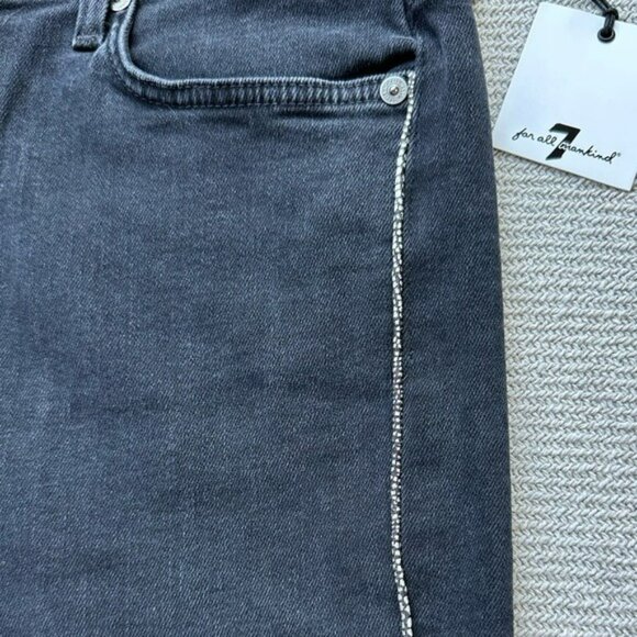 7 for All Mankind High Waist Ankle Skinny Jeans Size 32 NWT - Picture 7 of 9